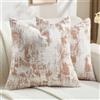 YSTELLAA Federe Cuscini Divano 45x45 2 Pezzi In Cashmere, Copricuscini Divano Morbido Resistenti, Copri Cuscini Con Cerniera Invisibile, Federa Cuscino Decorazione Per La Casa, Ruggine Rosso