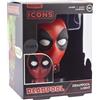 Paladone Luce Icona 3D Deadpool Merchandise Ufficiale Disney Marvel, Luce Notturna per Ufficio, Stanza di Gioco, Camera da Letto per Fan Marvel, Regalo Collezionabile