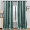 YSTELLAA Natale Tende Velluto Oscuranti Per Interni 2 Pezzi, 140×225CM, Tende Camera Da Letto Moderna, Con Anelli, Termica Isolante Freddo E Caldo, Per Camera Da Letto, Verde Chiaro