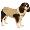 Flamingo Cappotto cane - Guzzi Beige - A:35cm - Poliestere - Lavabile a 30°C - Fodera in pile morbido - Impermeabile - Con fiocco decorativo - Flamingo