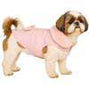 Flamingo Cappotto cane - Guzzi Rosa - A:30cm - Poliestere - Lavabile a 30°C - Fodera in pile morbido - Impermeabile - Con fiocco decorativo - Flamingo