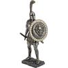 Design Toscano CL4309 Statua Guerriero Oplita Greco, Metallico, 18x12.5x40.5 cm