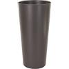 Artevasi Porto High Pot - Vaso Alto, Plastica, Antracite, Altezza 80 cm, Diametro 37 cm