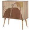 Dmora - Cassettiera Nebula, Settimino multiuso, Comò camera da letto, Mobile con cassetti, 80x40h89 cm, Multicolore