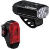 LEZYNE luce micro drive 800+/ktv drive pro+ anteriore+posteriore nero