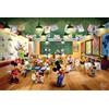 Schmidt Spiele 56599 Thomas Kinkade, Disney Mickey and Minnie, Schoolhouse, puzzle per bambini, 200 pezzi, in cartone erboso