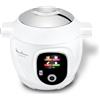 Moulinex Cookeo+ Multicooker intelligente ad alta pressione, 6 l, 80 ricette integrate, senza sorveglianza, schermo intuitivo, guida alla cottura passo-passo, applicazione dedicata, bianco CE854110