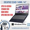 Lenovo IDEAPAD S340-14IWL I5-8265u 8gb DDR4 240gb SSD MX230 2gb Windows 11 PRO