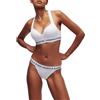 KARL LAGERFELD Donna Slip brasiliano con logo Bianco S