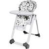 Chicco Polly Progres5 Seggiolone Pappa Regolabile per Bambini 0 Mesi, 3 Anni (15 kg), Trasformabile in Rialzo Sedia Bambini, Reclinabile a Sdraietta, con 4 Ruote e Chiusura Compatta, Anthracite