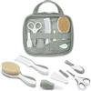 Nuvita 1146 | Set Completo per la Cura del Bambino | Trousse da Bagno | Bellezza per Neonati | Forbicine per Unghie e Capelli Senza BPA | Marchio UE | Sage Green