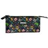 Minecraft Astuccio scolastico Pixel 25 Triple - Interno foderato e chiusura a cerniera - Astuccio con 3 scomparti - 11,5 x 23,5 x 3 cm, multicolore, Astuccio scolastico triplo