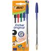 Bic CF5 CRISTAL MED BLU 1MM conf. 5 pz - H02775