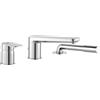 Ideal Standard TONIC II Miscelatore 3 fori per vasca con bocca di erogazione e doccetta cromo