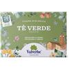 Valverbe Tè Verde Bio - Infuso di tè verde antiossidante e depurativo, 20 filtri da 30 g