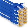 1aTTack.de - 10 cavi di rete Cat7 da 1,5 m, Cat.7 Ethernet, cavo patch Lan & Cat 7 per la massima velocità Internet e collega tutti i dispositivi con presa RJ 45 blu