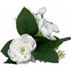 Arpimex Pick Rosa Ortensia Bianco Plastica Fiore 3,6 cm