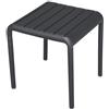 Moia Greenwood Tavolino 45 x 45 Cm in Polipropilene Antracite con Fibra di Vetro - Outdoor Design Moderno