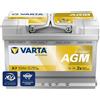VARTA Automotive DYNAMIC AGM (A7) 12V 70Ah 760A - Batteria auto al piombo-acido per sistemi start-stop e xEV - Batteria di avviamento per fabbisogno energetico più elevato - senza manutenzione