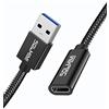 SOLMIMI Adattatore da USB C a USB Cavo da USB C femmina a USB maschio per smartphone, telefono cellulare, tablet, laptop, notebook, hub, disco rigido, chiavetta U, lettore di schede, cuffie - 0,2 m