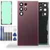 YHX-OU 6.8'' Copribatteria per Samsung Galaxy S22 Ultra 5G SM-S908B SM-S908U Copri Batteria Sostituzione Posteriore Ricambio Posteriore Back Cover + Strumento di Installazione