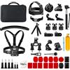 AKASO 60 in 1 Action Cam Accessori Kit Compatibile con AKASO/Hero11/Hero10/Hero9/Hero8/Hero7/Insta360/DJI Osmo Action/ Apexcam/SJCAM/etc Fotocamera Subacquea