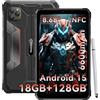 Blackview Tablet Rugged 8.68 Pollici Android 15 GeminiAI, 24 GB RAM 128 GB ROM + 2 TB TF Active 5 Rugged Tablet PC Dual 4G SIM/IPS 90 Hz/AI Camera/NFC/Face ID/GPS/IP68&IP69K&MIL‑STD‑810H