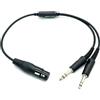 TengKo Generico Airbus - Adattatore per cuffie aeronautiche, cavo adattatore da XLR a GA Dual Plug 5 pin, cavo aeronautico