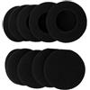 Jowxsx 5 paia di cuscinetti auricolari di ricambio in schiuma neri da 60 mm, compatibili con Logitech per cuffie H600 H330 H340 cuscinetti auricolari di ricambio realizzati in morbida spugna confortevole,