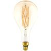 Eglo LED E27 dimmerabile, lampadina vintage ambra di grandi dimensioni, retrò a forma di goccia, 8 Watt (equivalente a 60 Watt), 806 Lumen, bianco caldo, 2100k, PS160, Ø 16 cm