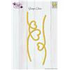 Nellie's Choice Shape Dies Cuori Linea Tratteggiata - Set di 2 Fustelle da 14 x 3 x 2 cm - Accessori per Fai da Te, Lavori di Carta e Decorazioni-con Macchine da Taglio e Embossing, Colori Multipli
