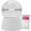 SNOWGLOBE for you - DO IT YOURSELF Snowglobe for you 40019 - 80 mm Do It Yourself Palla di Neve con Palla di Vetro e Porcellana Base