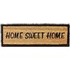 Relaxdays Zerbino per Ingresso in Fibra di Cocco, Tappetino con Scritta Home Sweet Home, LxP: 75 x 25 cm, Marrone