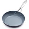 GreenPan Valencia Pro Padella da 20 cm in ceramica anodizzata dura e sana, senza PFAS, induzione, lavabile in lavastoviglie, resistente al forno, grigio