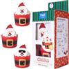 PME Kit Natalizi per decorare Cupcake - Emoji Babbo Natale (Set di 6)