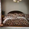 furn. Set copripiumino con volant e stampa leopardata, singolo, multicolore
