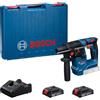Bosch Professional 18V System Martello perforatore a batteria GBH 18V-18 (SDS plus, incl. 2x 18V 2.0Ah, GAL 18V-20)