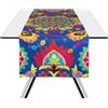 Excelsa New Delhi Runner da Tavolo, 100% Cotone, Cm. 45 x 140, Decoro Multicolore
