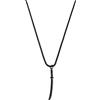 Akitsune Gladius Collana | Ciondolo con catena da 90 cm | Donne Uomini Katana Giapponese Spada Glaive Sciabola Acciaio Inossidabile - Argento Nero Opaco Oro, Acciaio inossidabile, senza pietra
