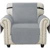Ystyle Copridivano 1 Posto Con Braccioli, Copripoltrona Universale, Natalizio Copri Divano Antiscivolo, Sofa Cover Antigraffio, Copertura Divano Antimacchia, Salvadivano Per Gatto, Grigio Chiaro