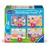 Ravensburger - Puzzle Bambini 3 Anni 4 in a box, Peppa Pig - Puzzle 3 Anni, Collezione Peppa Pig, Include 4 Puzzle 12-16-20-24 Pezzi Progressivi, Giochi Educativi, Idee Regalo