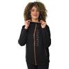 Equitatus1991 Felpa Equitazione Unisex con Zip Special 5 Equitatus Nera