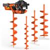 FUXTEC FX-EB152 Erdbohrgerät inkl. 100,150,200mm Aufsätze