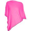 Equitatus1991 Poncho Equitazione Donna Misto Cashmere Intrecciato Fucsia e Grigio