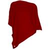 Equitatus1991 Poncho Equitazione Donna 100% Cotone Bordeaux