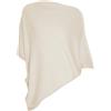Equitatus1991 Poncho Equitazione Donna 100% Cotone Bianco
