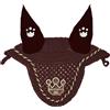 Equitatus1991 Cuffia Pony con Cordoncino Marrone, Beige e Oro
