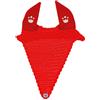 Equitatus1991 Cuffia Cavallo Lunga in Maglia Rossa
