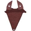 Equitatus1991 Cuffia Cavallo Lunga in Maglia Marrone e Argento