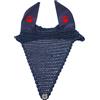 Equitatus1991 Cuffia Cavallo Lunga in Maglia Navy e Rossa